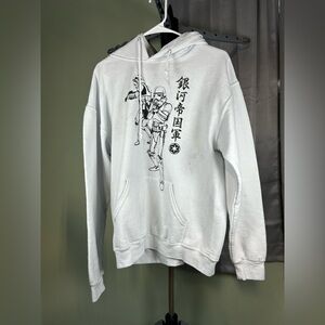 Star Wars White Graphic Sweatshirt Hoodie